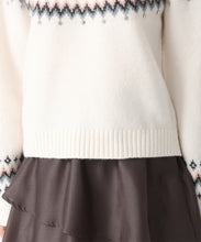 画像をギャラリービューアに読み込む, 【予約販売/11月中旬発売予定】ノルディック柄ニット/TT548315 6