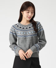 画像をギャラリービューアに読み込む, 【予約販売/11月中旬発売予定】ノルディック柄ニット/TT548315 20