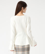 画像をギャラリービューアに読み込む, 【予約販売/11月中旬発売予定】袖リボンベロアペプラムニット/TT548316 2