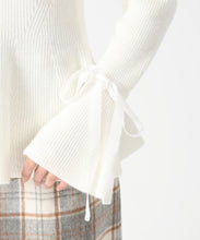 画像をギャラリービューアに読み込む, 【予約販売/11月中旬発売予定】袖リボンベロアペプラムニット/TT548316 5