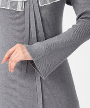 画像をギャラリービューアに読み込む, レースチュール襟マーメイドニットワンピース/MM547418 8