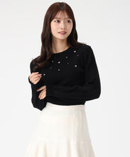 画像をギャラリービューアに読み込む, 【WEB限定予約販売/11月中旬発売予定】バックリボンビジューケーブルニット/MM548323 24