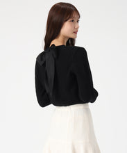 画像をギャラリービューアに読み込む, 【WEB限定予約販売/11月中旬発売予定】バックリボンビジューケーブルニット/MM548323 25