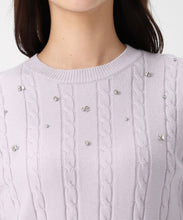 画像をギャラリービューアに読み込む, 【WEB限定予約販売/11月中旬発売予定】バックリボンビジューケーブルニット/MM548323 4