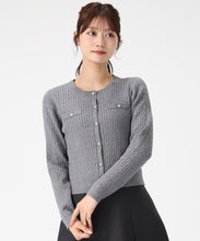 画像をギャラリービューアに読み込む, 【WEB限定予約販売/11月中旬発売予定】シャツ襟付きケーブルカーディガン/MM548410 9