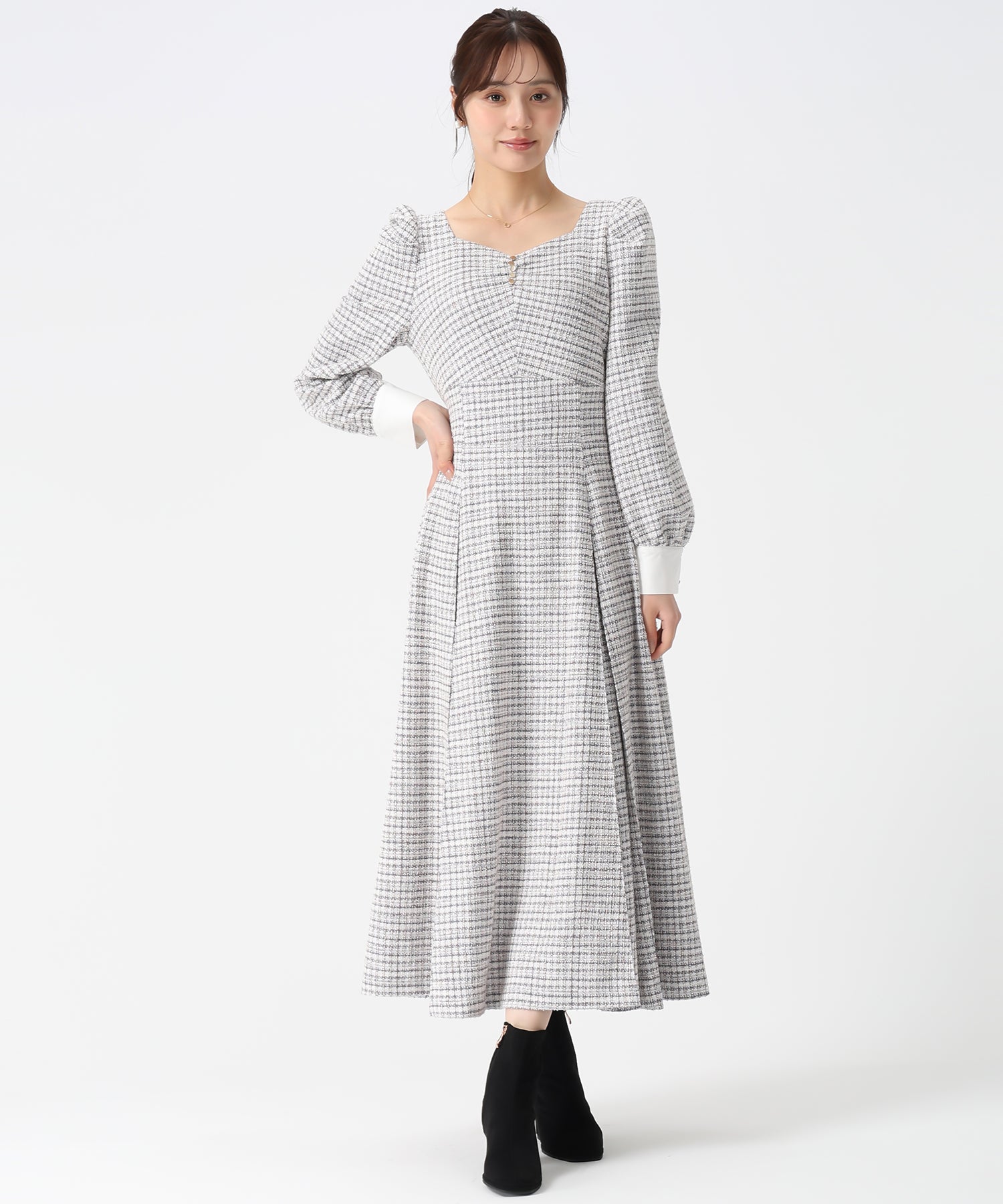 カットツイードフレアワンピース/TT547416 – MISCH MASCH|31 Sons de mode