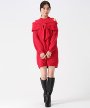 画像をギャラリービューアに読み込む, リボンモチーフミニワンピース/TT547414 (ピンク)