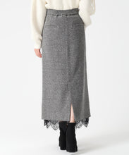 画像をギャラリービューアに読み込む, ネップツイードレーストリムスカート/TT547212 2