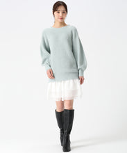画像をギャラリービューアに読み込む, ミニニットワンピース/TT547409 (ライトグリーン)