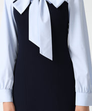 画像をギャラリービューアに読み込む, タイ付きシャツドッキングニットワンピース/MM617403 6