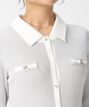 画像をギャラリービューアに読み込む, 襟付きバイカラーニットワンピース/MM617404 3