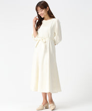 画像をギャラリービューアに読み込む, ポリデニム配色ステッチワンピース/MM617405 (ホワイト)