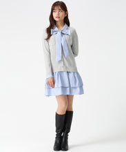 画像をギャラリービューアに読み込む, シャツレイヤード風ドッキングミニワンピース/MM617406 (グレー)