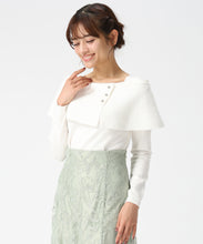 画像をギャラリービューアに読み込む, 配色ラメケープニット /MM618302 22