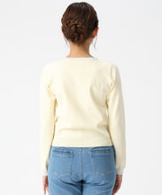 画像をギャラリービューアに読み込む, 配色トリミングベーシック金釦カーディガン/MM618406 2