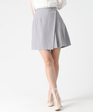 画像をギャラリービューアに読み込む, ラップタックプリーツミニスカート/MM617206 (グレー)