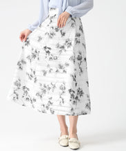 画像をギャラリービューアに読み込む, 花柄メッシュボーダースカート/MM617208 21