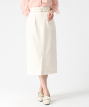 画像をギャラリービューアに読み込む, ポケット配色ベルト付きタイトスカート/MM617211 (アイボリー)
