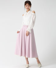 画像をギャラリービューアに読み込む, 裾配色フレアスカート/MM617212 7