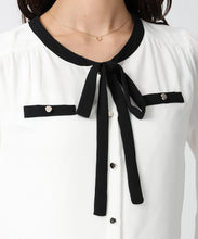 画像をギャラリービューアに読み込む, 配色リボン長袖ブラウス/MM618102 4