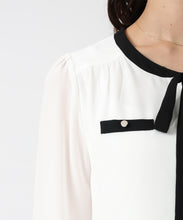 画像をギャラリービューアに読み込む, 配色リボン長袖ブラウス/MM618102 5