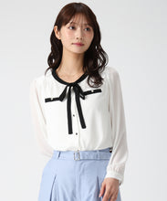 画像をギャラリービューアに読み込む, 配色リボン長袖ブラウス/MM618102 20