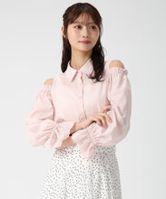 画像をギャラリービューアに読み込む, 肩開き袖レースシャツブラウス /MM618110 21