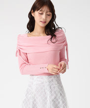 画像をギャラリービューアに読み込む, シアーシャーリングケープニット/MM618304 (ピンク)