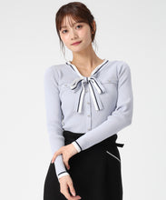 画像をギャラリービューアに読み込む, マルチ配色ボウタイリブニット/MM618305 20