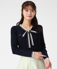 画像をギャラリービューアに読み込む, マルチ配色ボウタイリブニット/MM618305 21