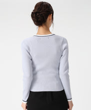 画像をギャラリービューアに読み込む, マルチ配色ボウタイリブニット/MM618305 2