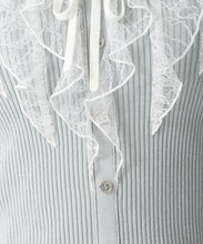 画像をギャラリービューアに読み込む, レースラッフル配色リボンニット/MM618307 7