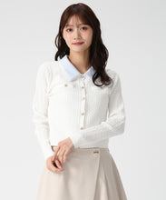 画像をギャラリービューアに読み込む, ダブル衿ケーブルカーディガン/MM618401 21