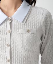 画像をギャラリービューアに読み込む, ダブル衿ケーブルカーディガン/MM618401 4