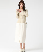 画像をギャラリービューアに読み込む, ラメシアーペプラムカーディガン/MM618402 8