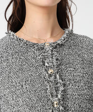 画像をギャラリービューアに読み込む, ツイード編みフリンジニットジャケット/MM618504 3