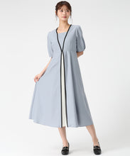 画像をギャラリービューアに読み込む, フロントプリーツ配色ワンピース/MM627401 11