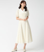 画像をギャラリービューアに読み込む, テーラーカラー花柄ワンピース/MM627404 (イエロー)