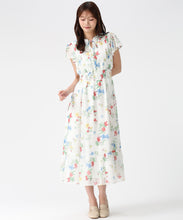 画像をギャラリービューアに読み込む, ボタニカルフラワーワンピース/MM617402 (レッド)