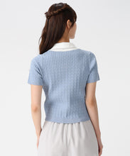 画像をギャラリービューアに読み込む, シャツレイヤードケーブルリボンニット/MM628301 3