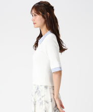 画像をギャラリービューアに読み込む, レースシャツレイヤード風スキッパーニット/MM628304 2