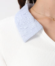 画像をギャラリービューアに読み込む, レースシャツレイヤード風スキッパーニット/MM628304 5
