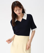 画像をギャラリービューアに読み込む, レースシャツレイヤード風スキッパーニット/MM628304 20