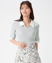 画像をギャラリービューアに読み込む, レースシャツレイヤード風スキッパーニット/MM628304 22