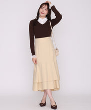 画像をギャラリービューアに読み込む, 配色トリミングティアードスカート/MM647201 20