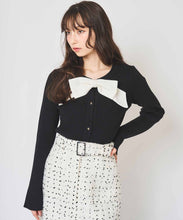 画像をギャラリービューアに読み込む, 取り外し配色リボンカーデトップス/TT518312