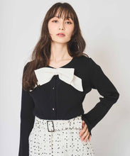 画像をギャラリービューアに読み込む, 取り外し配色リボンカーデトップス/TT518312