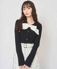 画像をギャラリービューアに読み込む, 取り外し配色リボンカーデトップス/TT518312