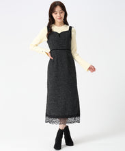 画像をギャラリービューアに読み込む, ツイードレーストリミングジャンスカ/TT547417