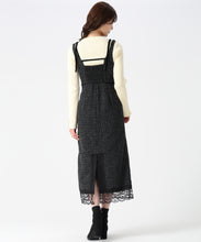 画像をギャラリービューアに読み込む, ツイードレーストリミングジャンスカ/TT547417